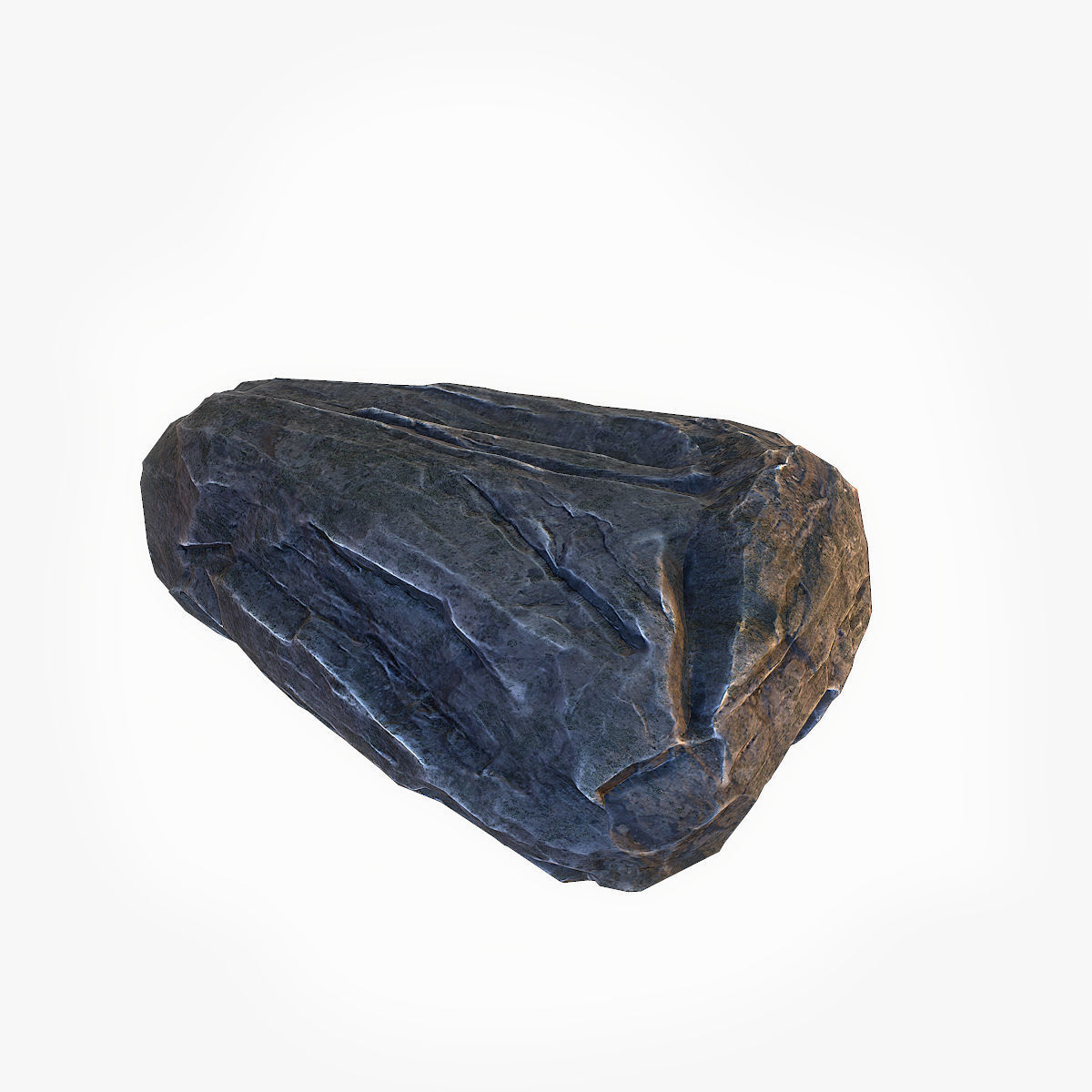Big Stone 4 low poly Low-poly 3D model_8