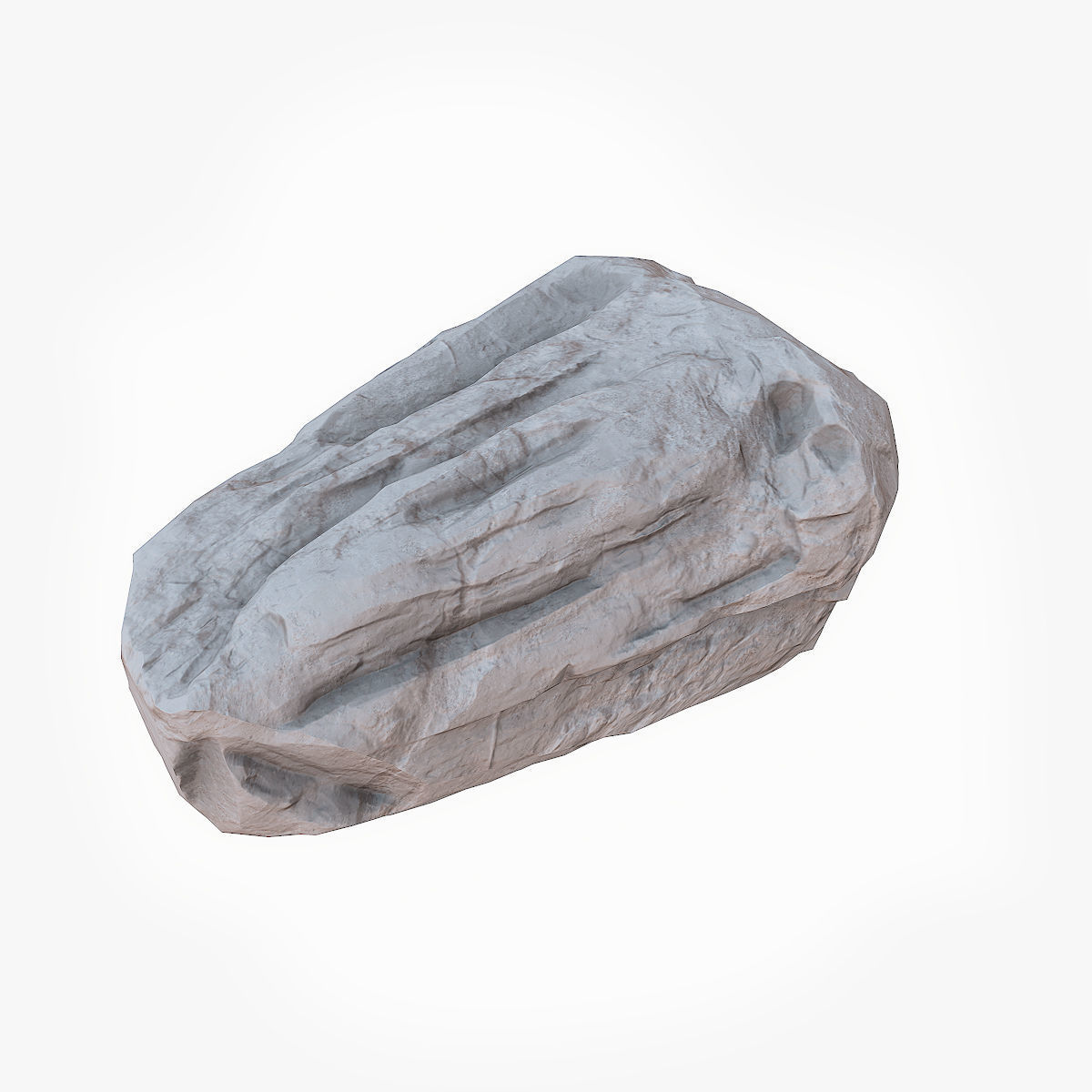 Big Stone 4 low poly Low-poly 3D model_11