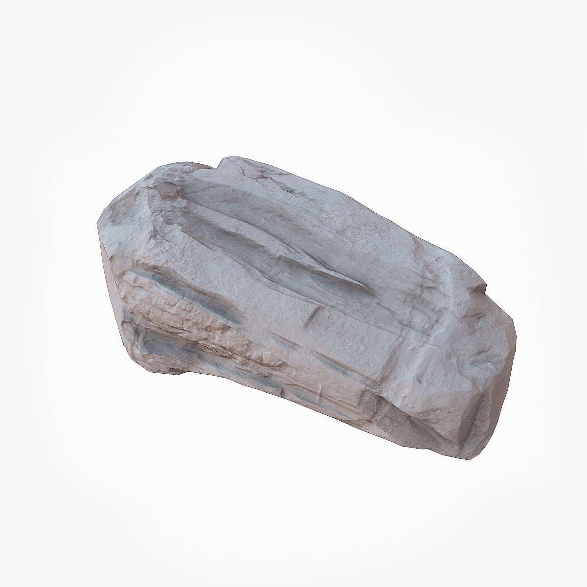 Big Stone 4 low poly Low-poly 3D model_10