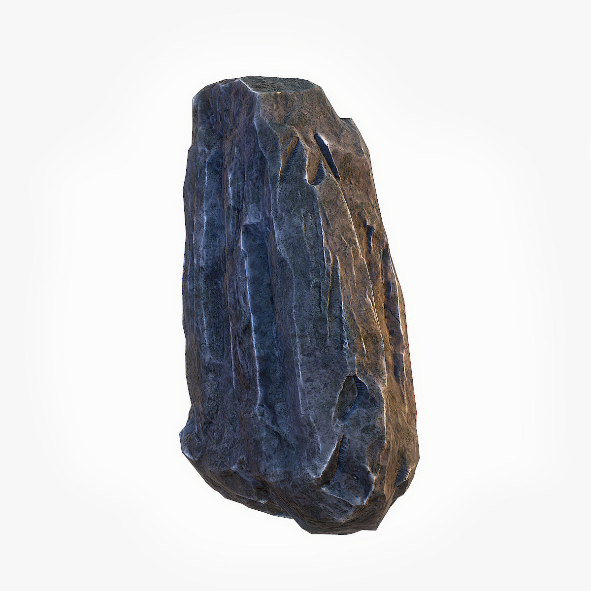 Big Stone 4 low poly Low-poly 3D model_6