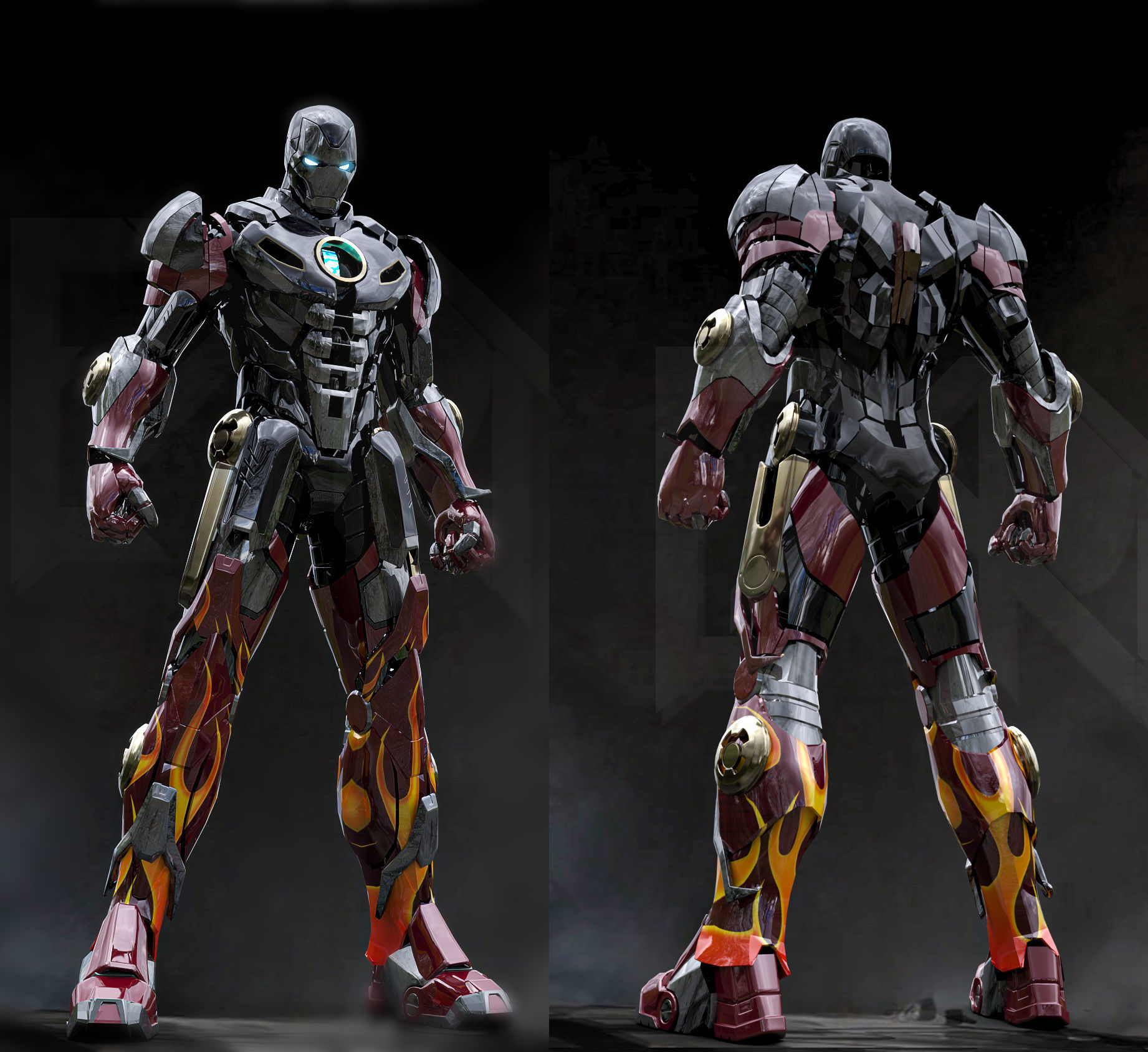 Iron Man MK22 Hot Rod 3D model_8