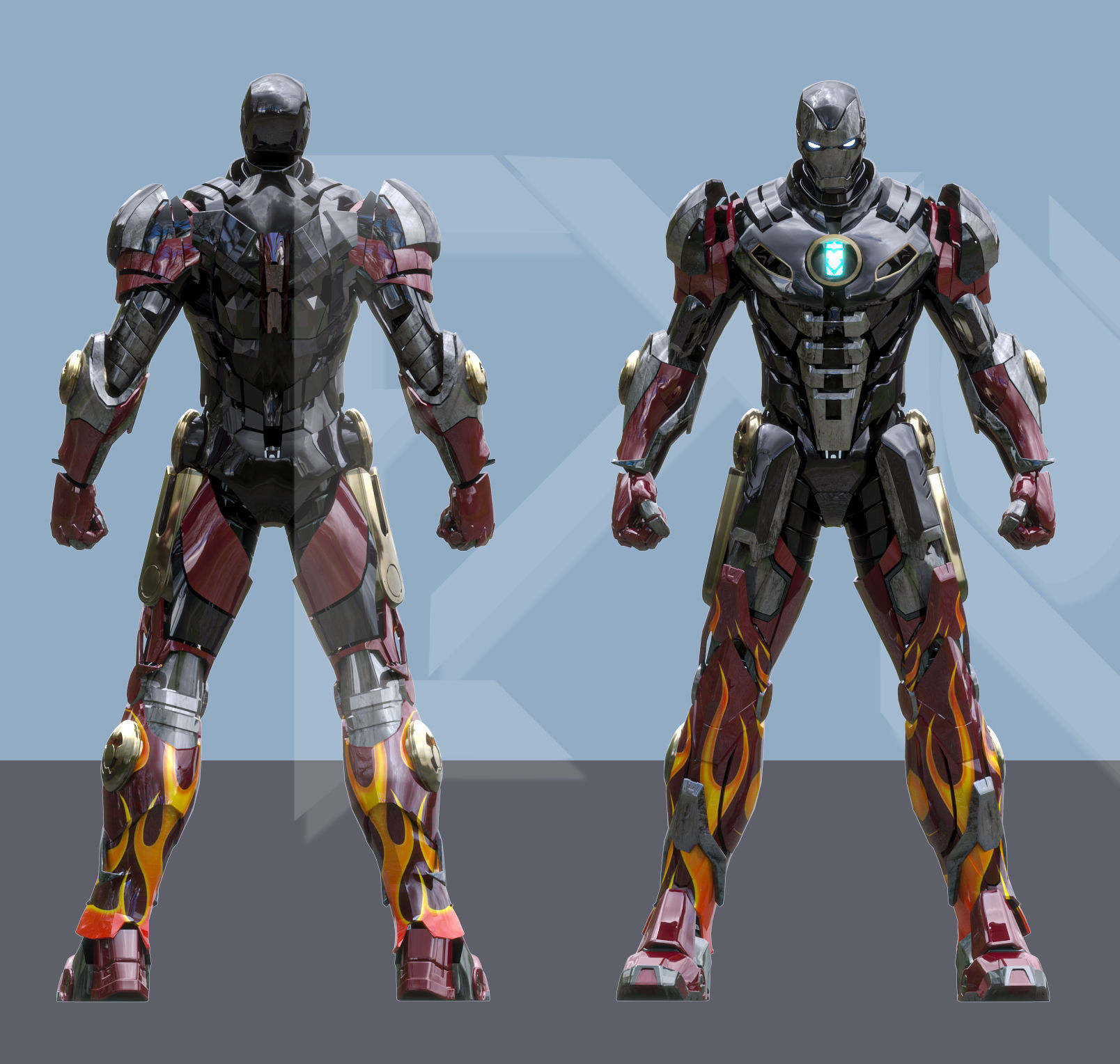 Iron Man MK22 Hot Rod 3D model_12