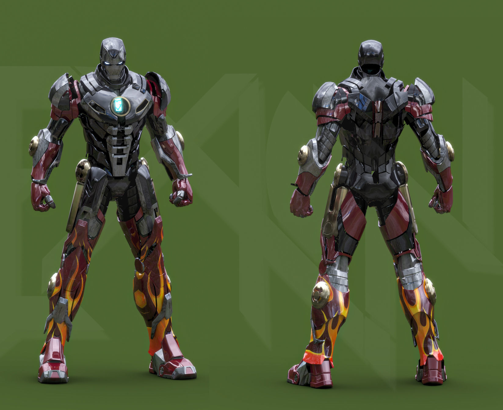 Iron Man MK22 Hot Rod 3D model_10