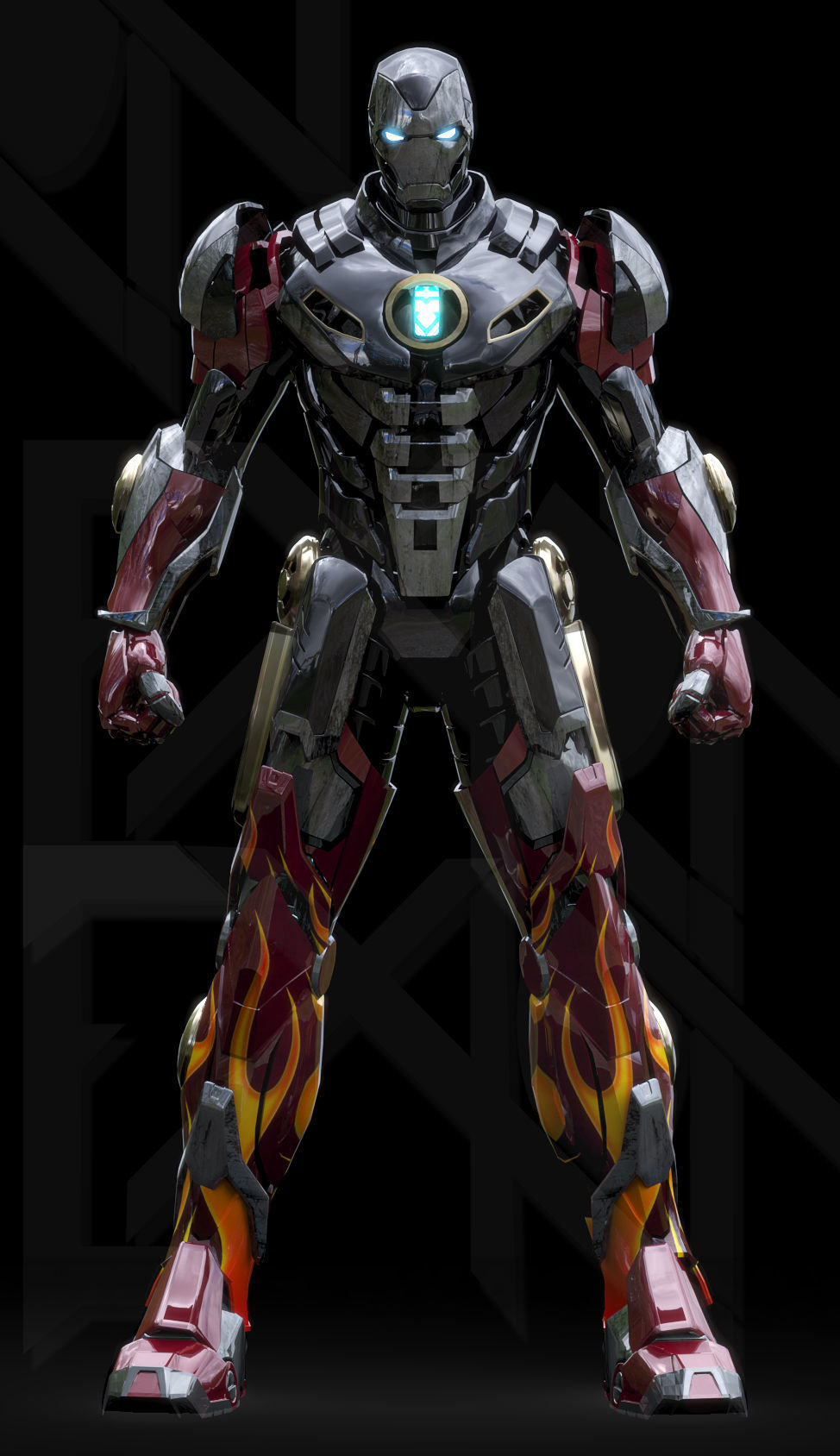 Iron Man MK22 Hot Rod 3D model_7