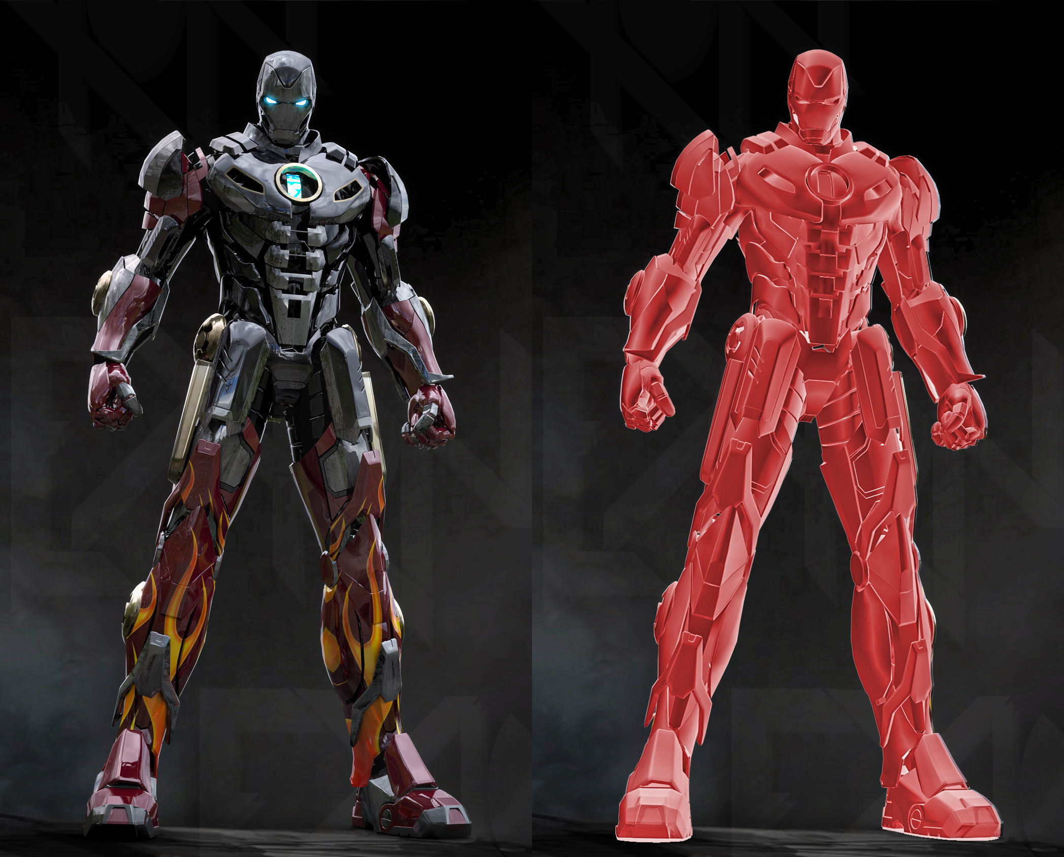 Iron Man MK22 Hot Rod 3D model_4