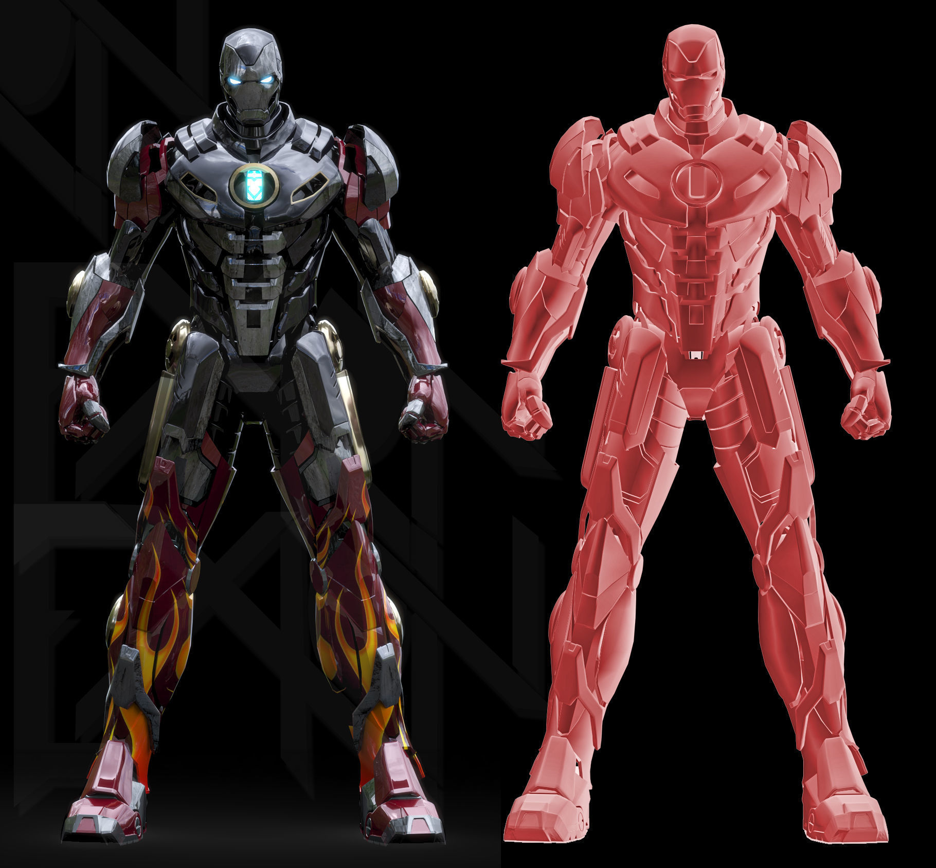 Iron Man MK22 Hot Rod 3D model_6
