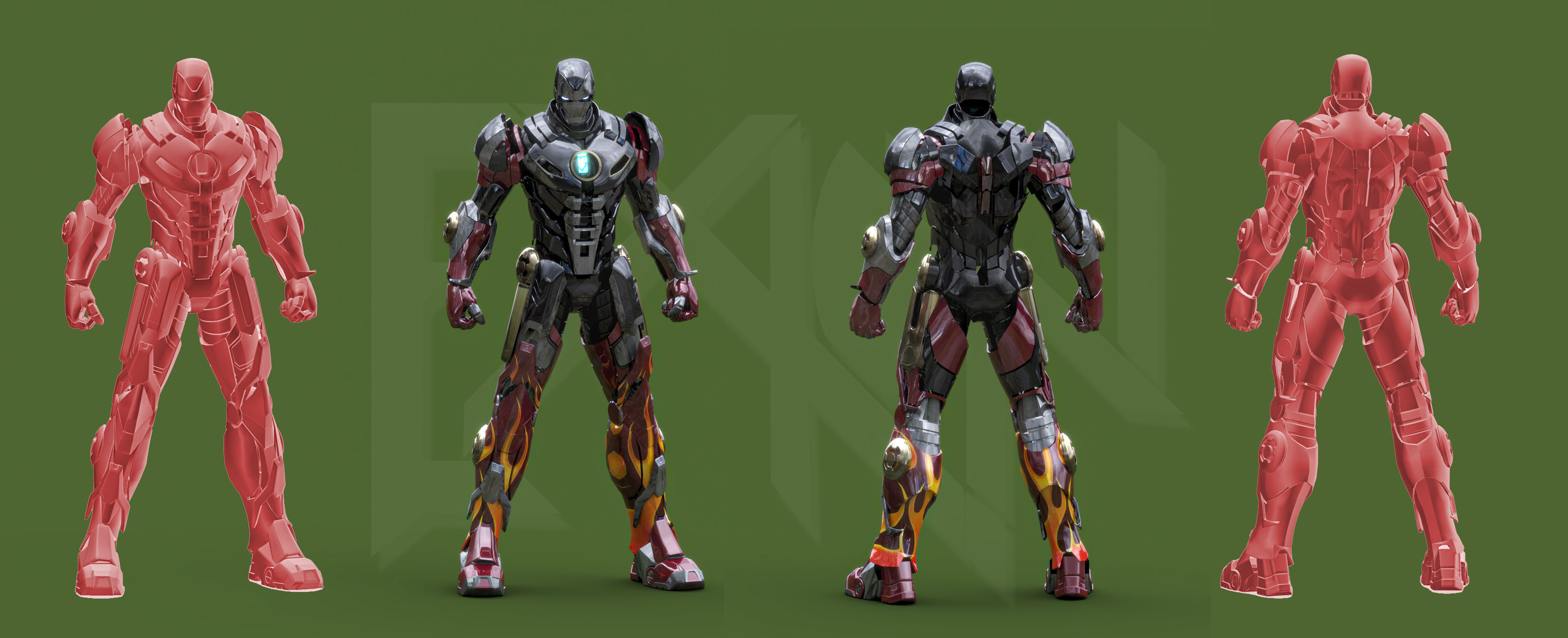 Iron Man MK22 Hot Rod 3D model_9