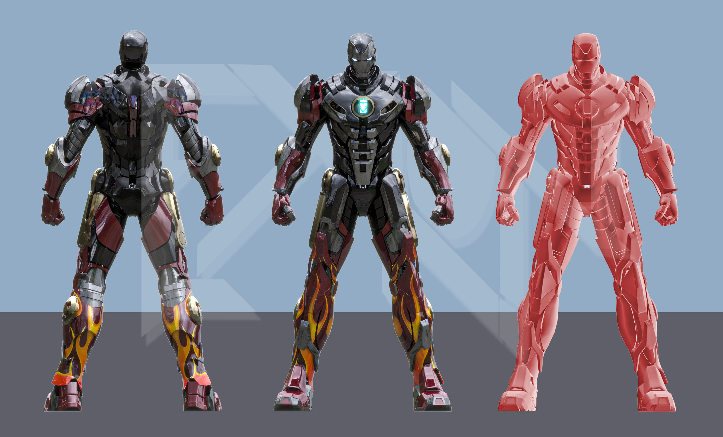 Iron Man MK22 Hot Rod 3D model_11