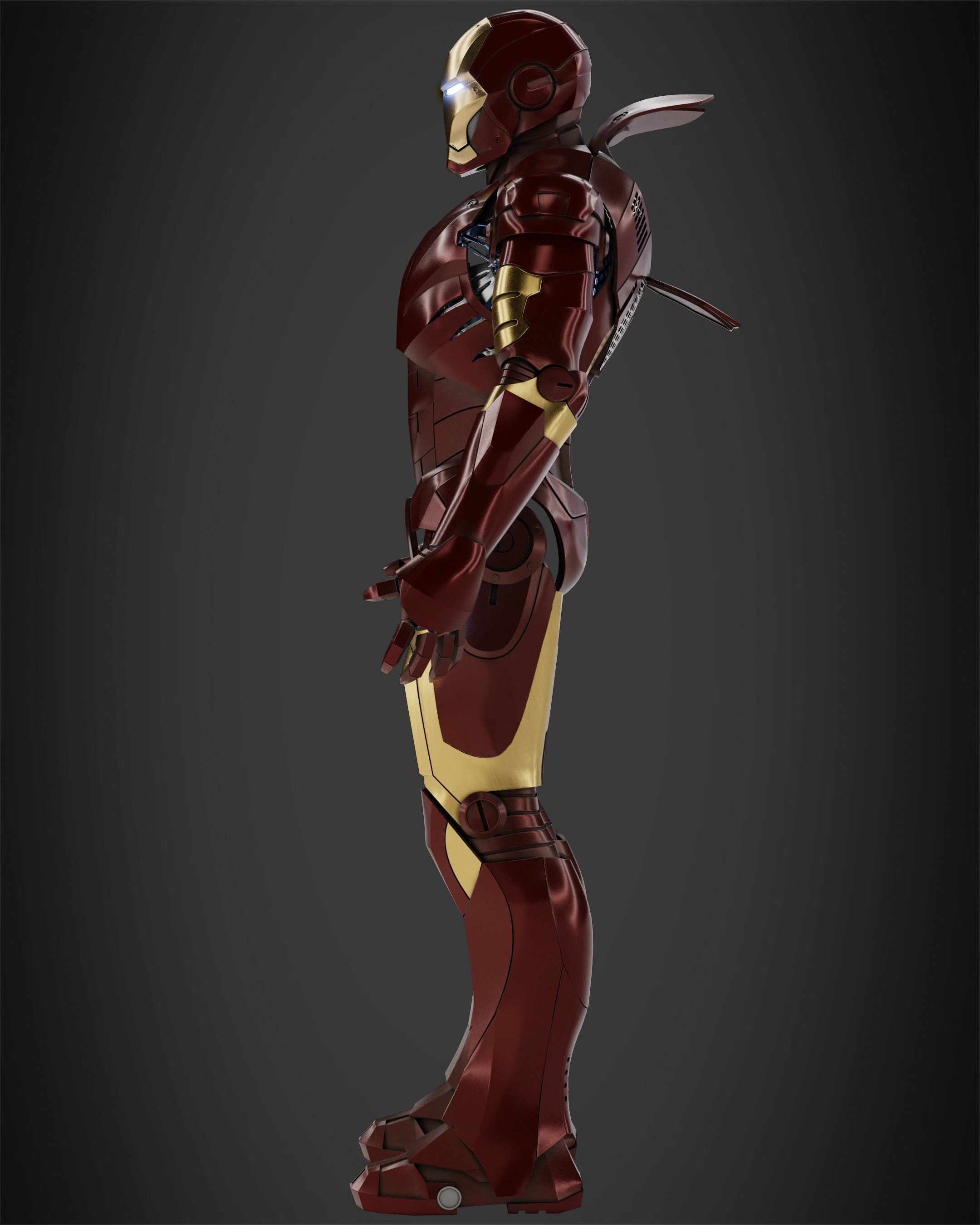 Iron Man Mark 3 Armor for Cosplay 3D print model_4