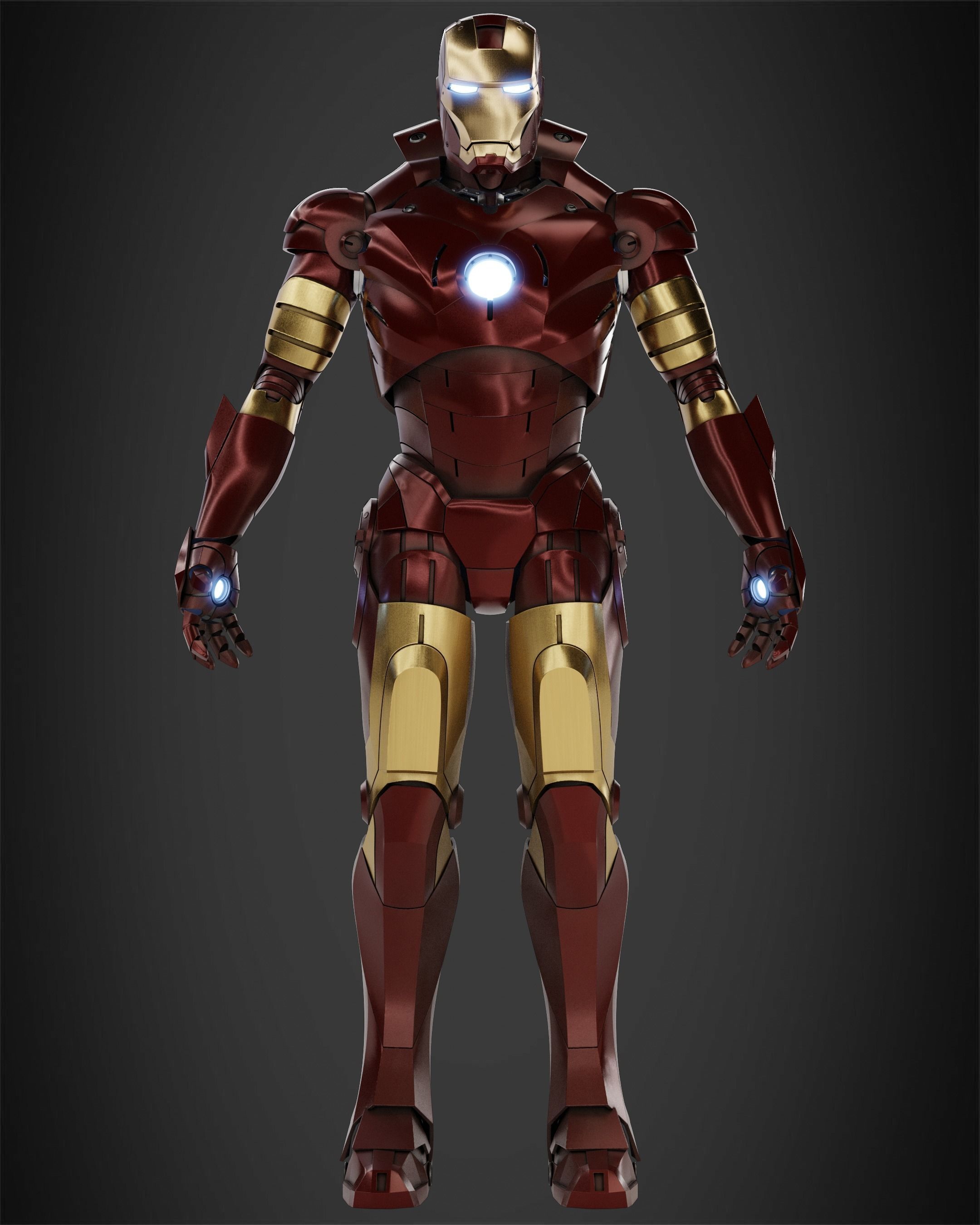 Iron Man Mark 3 Armor for Cosplay 3D print model_2