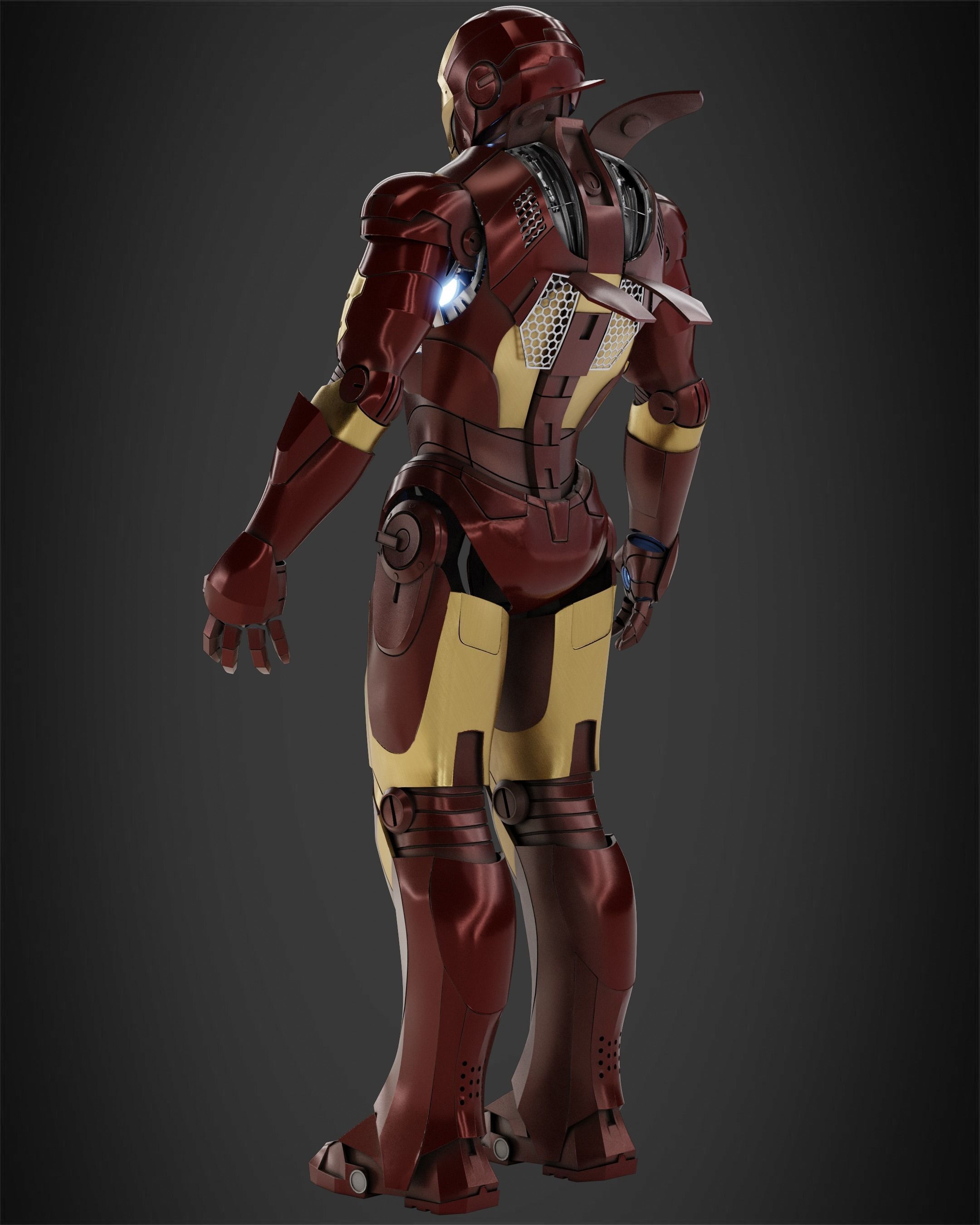 Iron Man Mark 3 Armor for Cosplay 3D print model_5