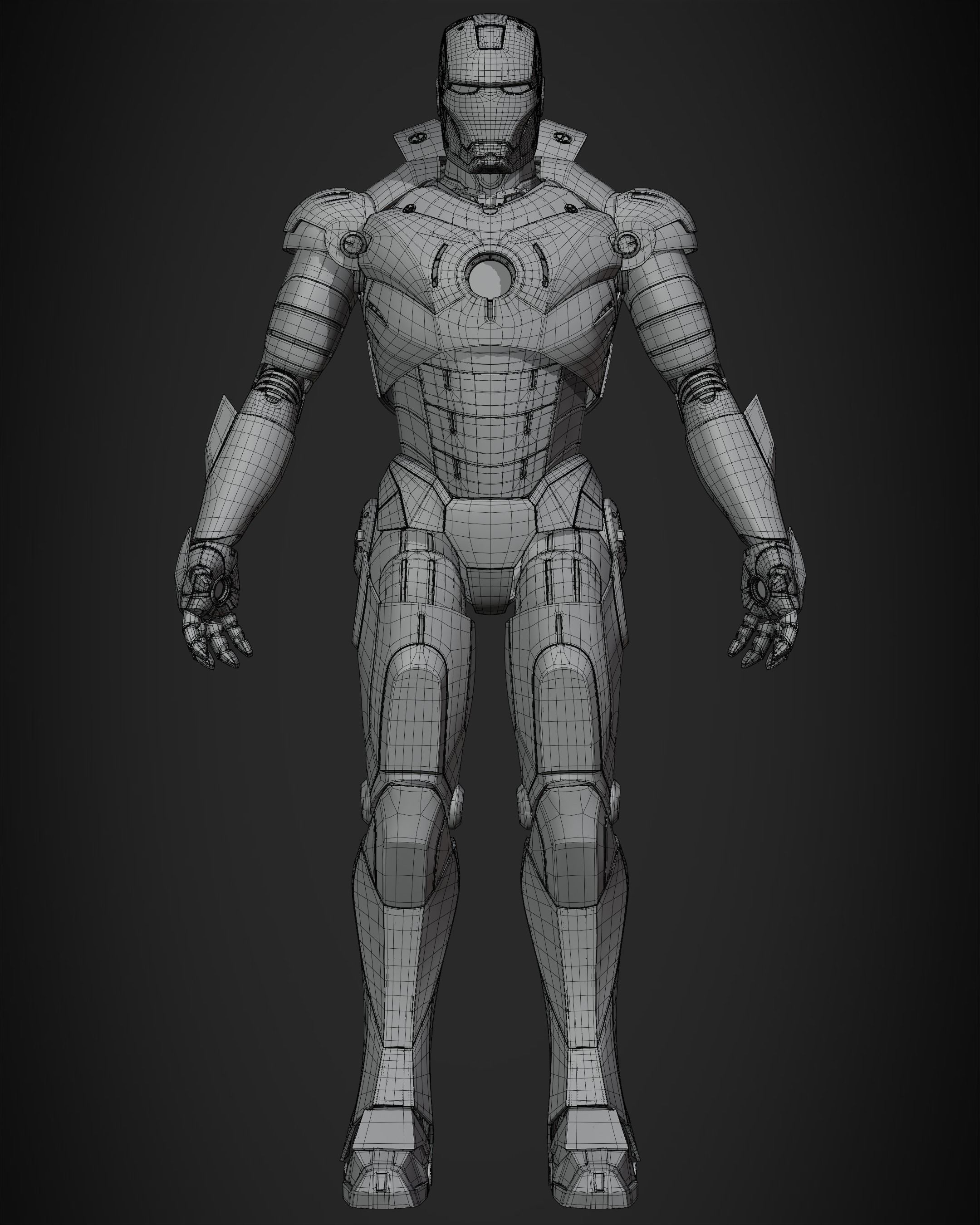 Iron Man Mark 3 Armor for Cosplay 3D print model_12