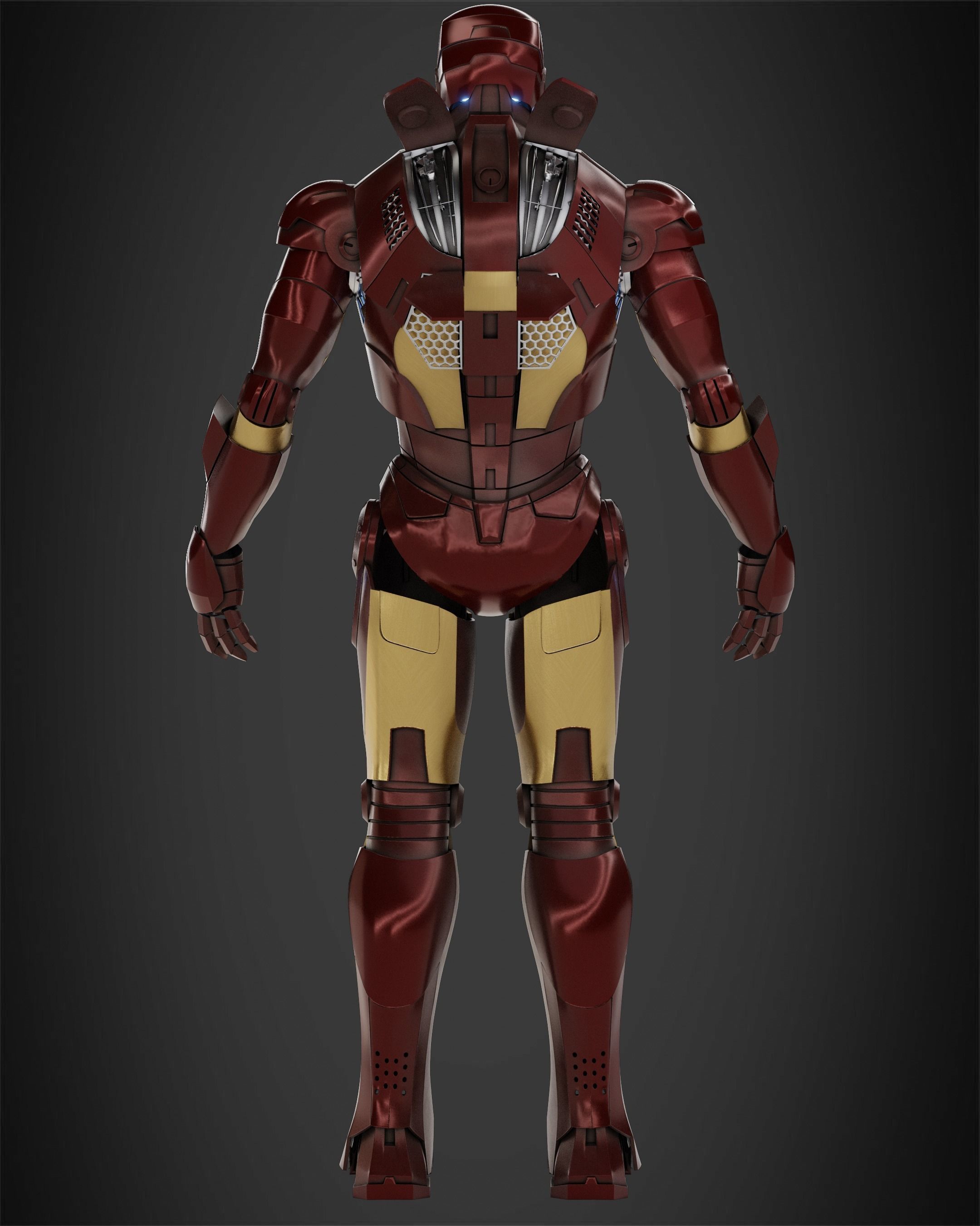 Iron Man Mark 3 Armor for Cosplay 3D print model_6