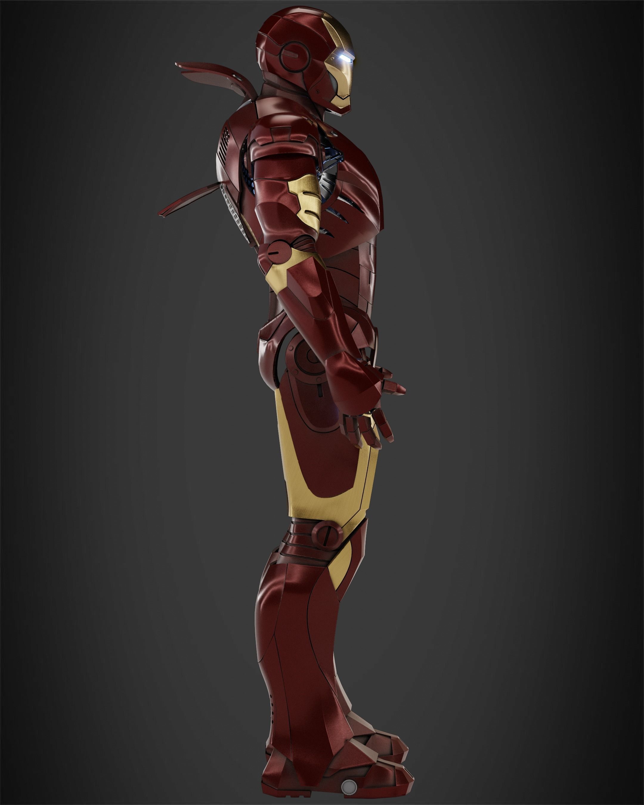 Iron Man Mark 3 Armor for Cosplay 3D print model_8