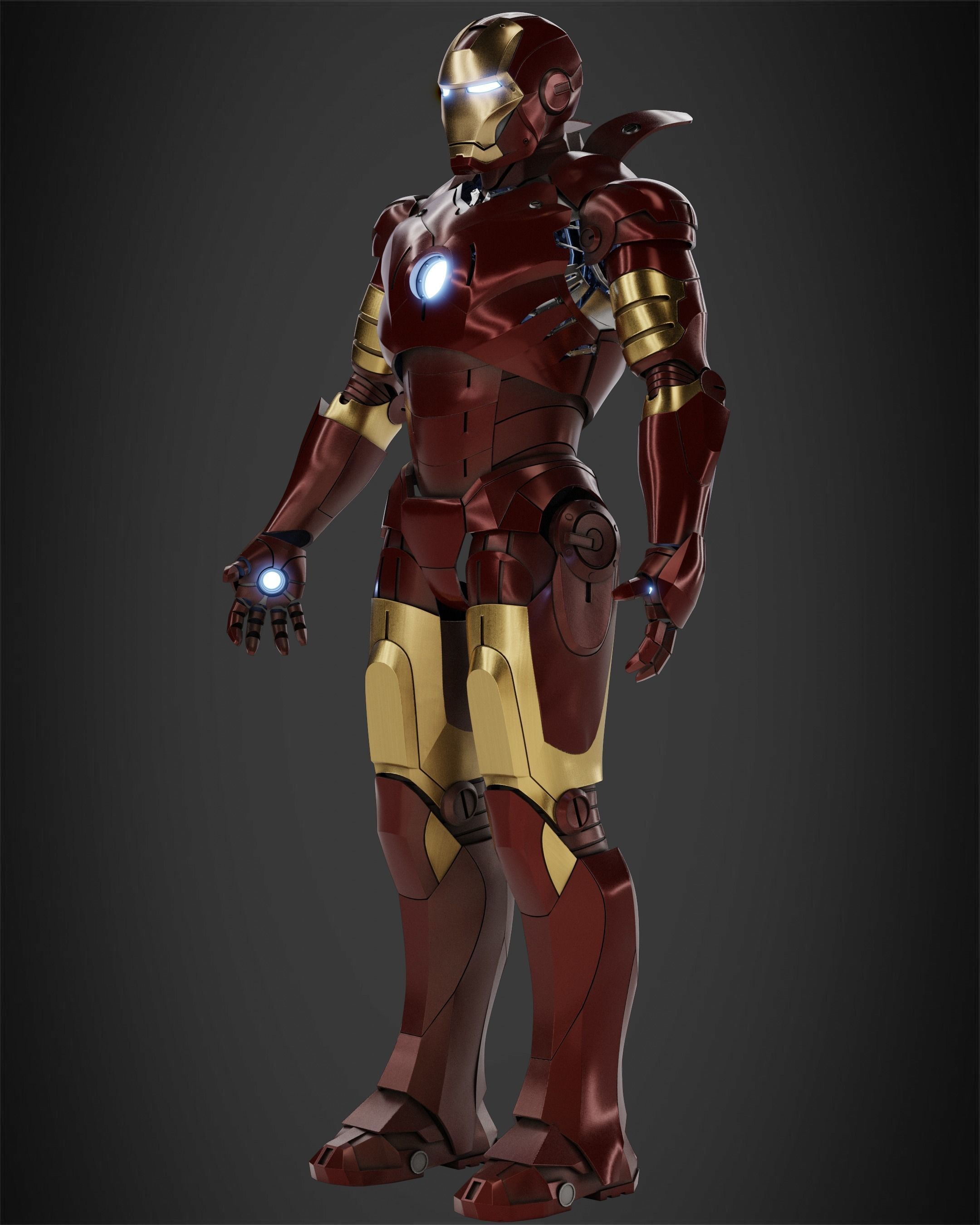 Iron Man Mark 3 Armor for Cosplay 3D print model_3