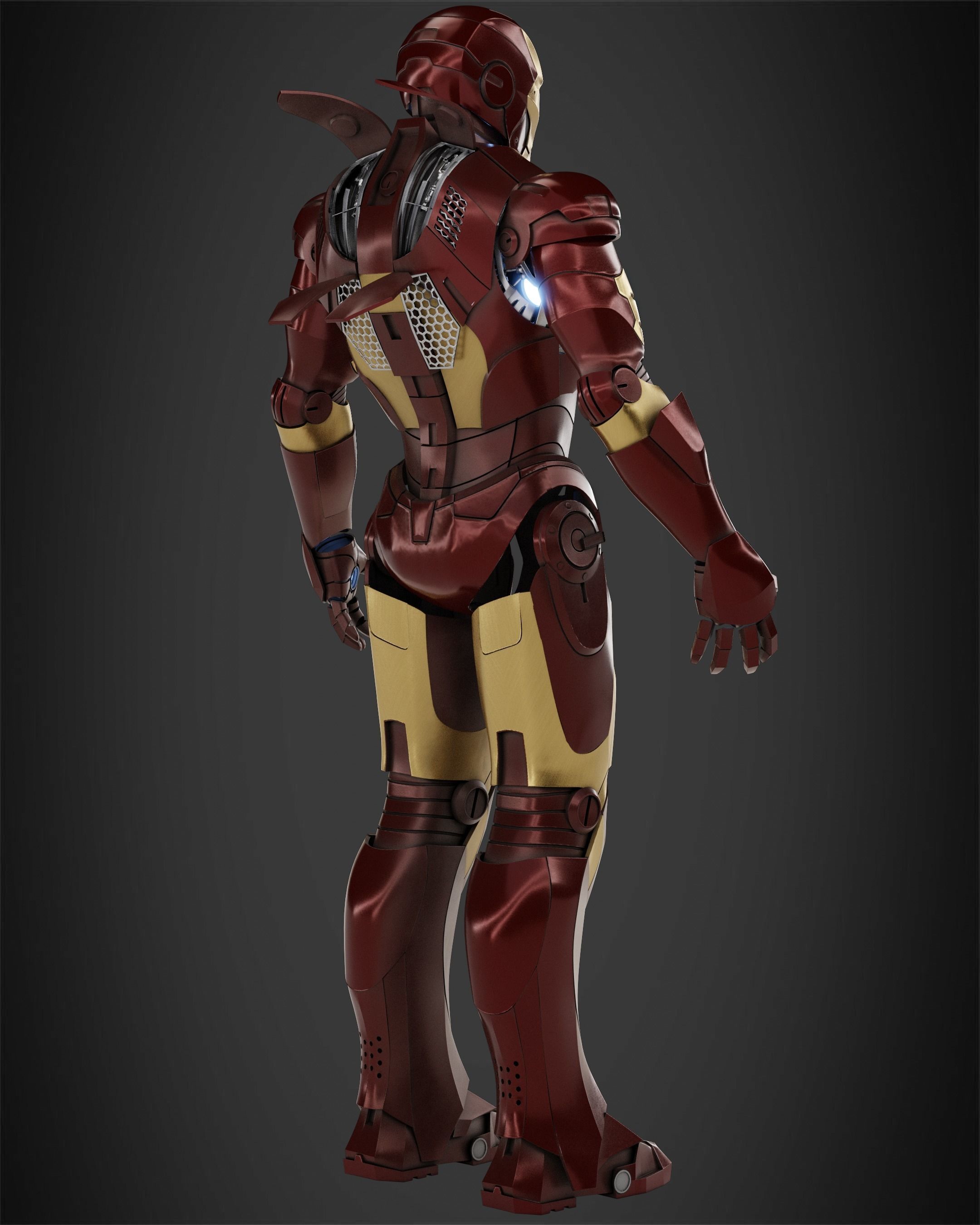 Iron Man Mark 3 Armor for Cosplay 3D print model_7