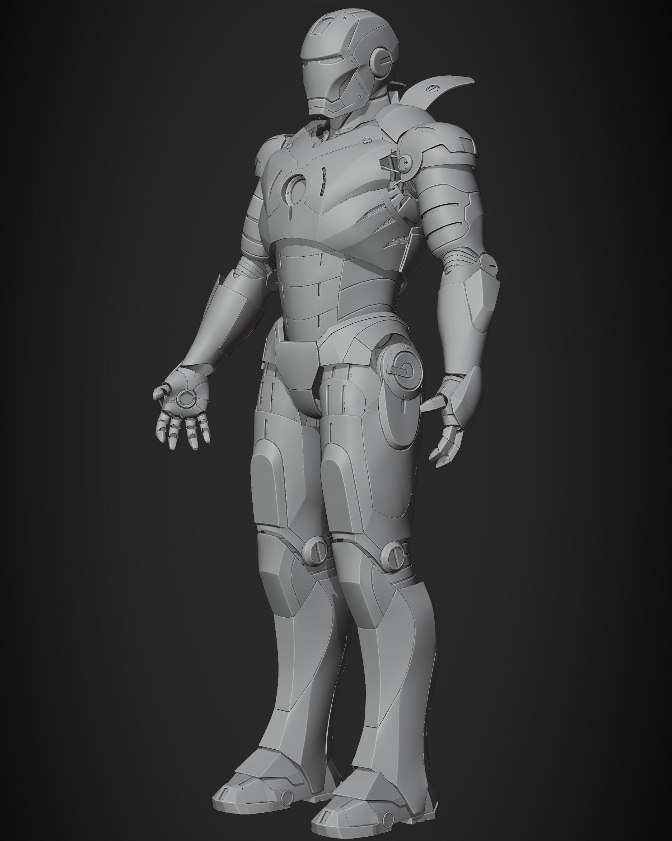 Iron Man Mark 3 Armor for Cosplay 3D print model_15
