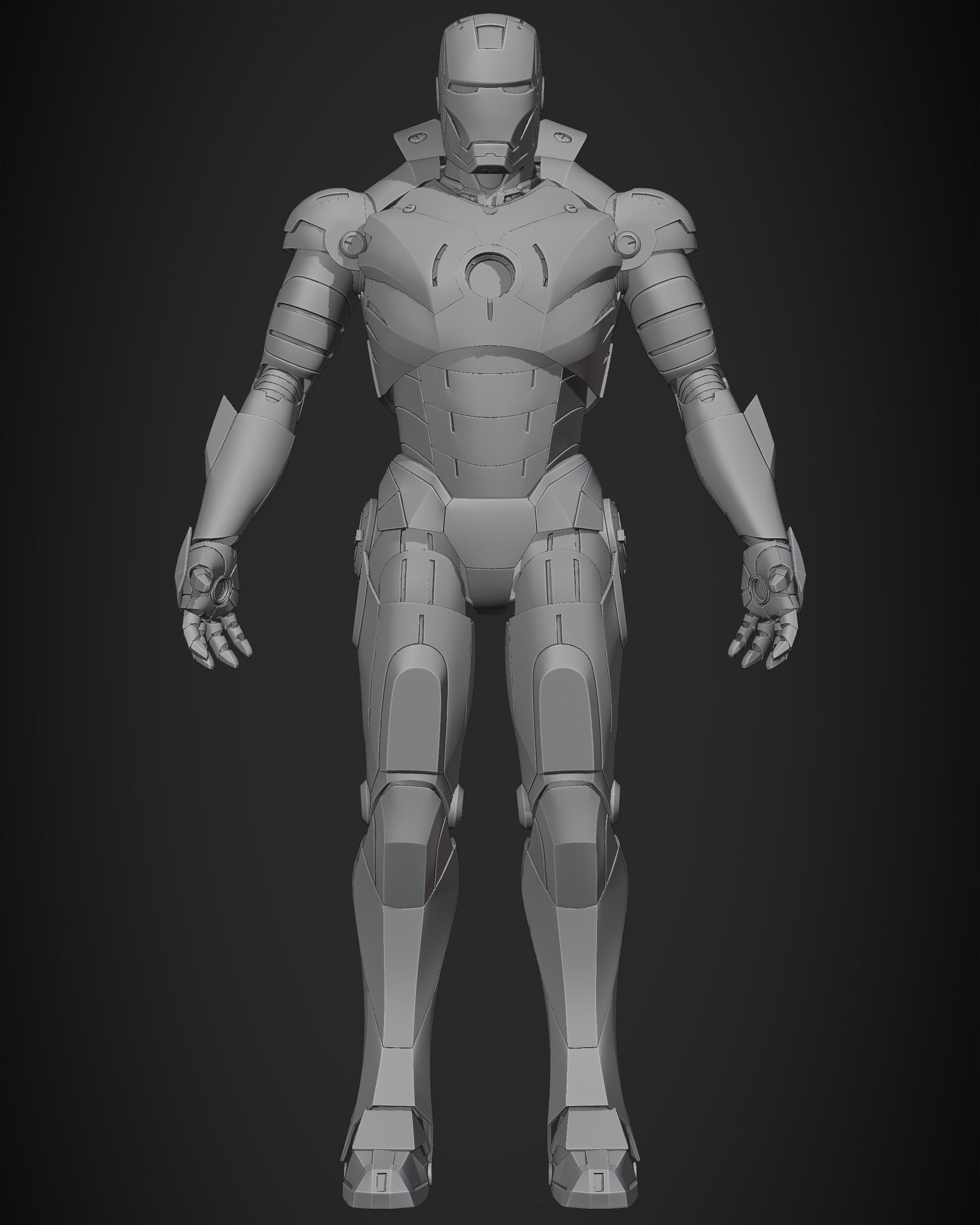 Iron Man Mark 3 Armor for Cosplay 3D print model_13