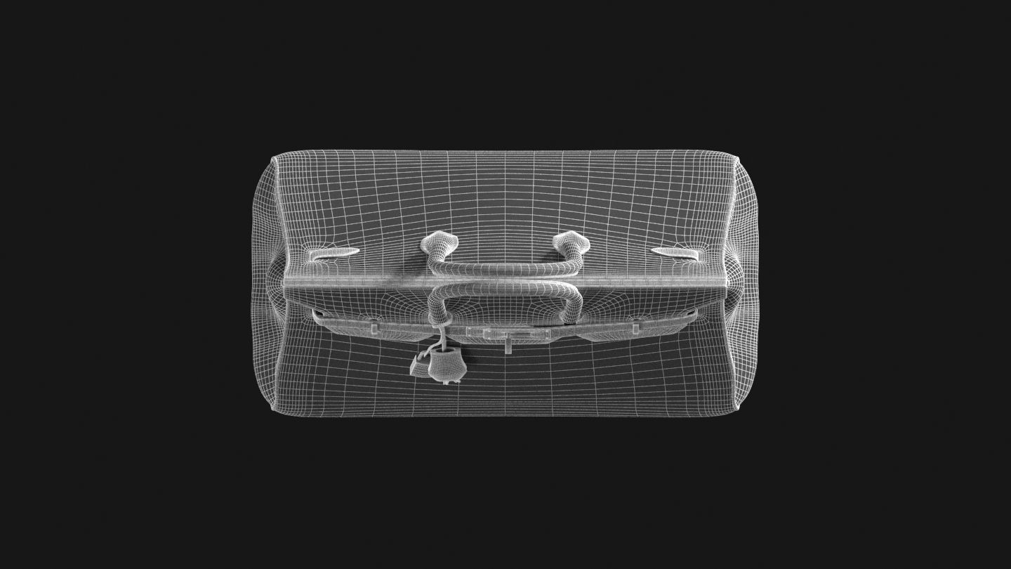 Hermes Birkin Bag Low-poly 3D model_24