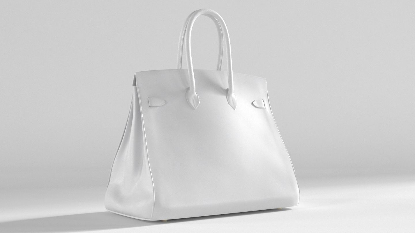 Hermes Birkin Bag Low-poly 3D model_14