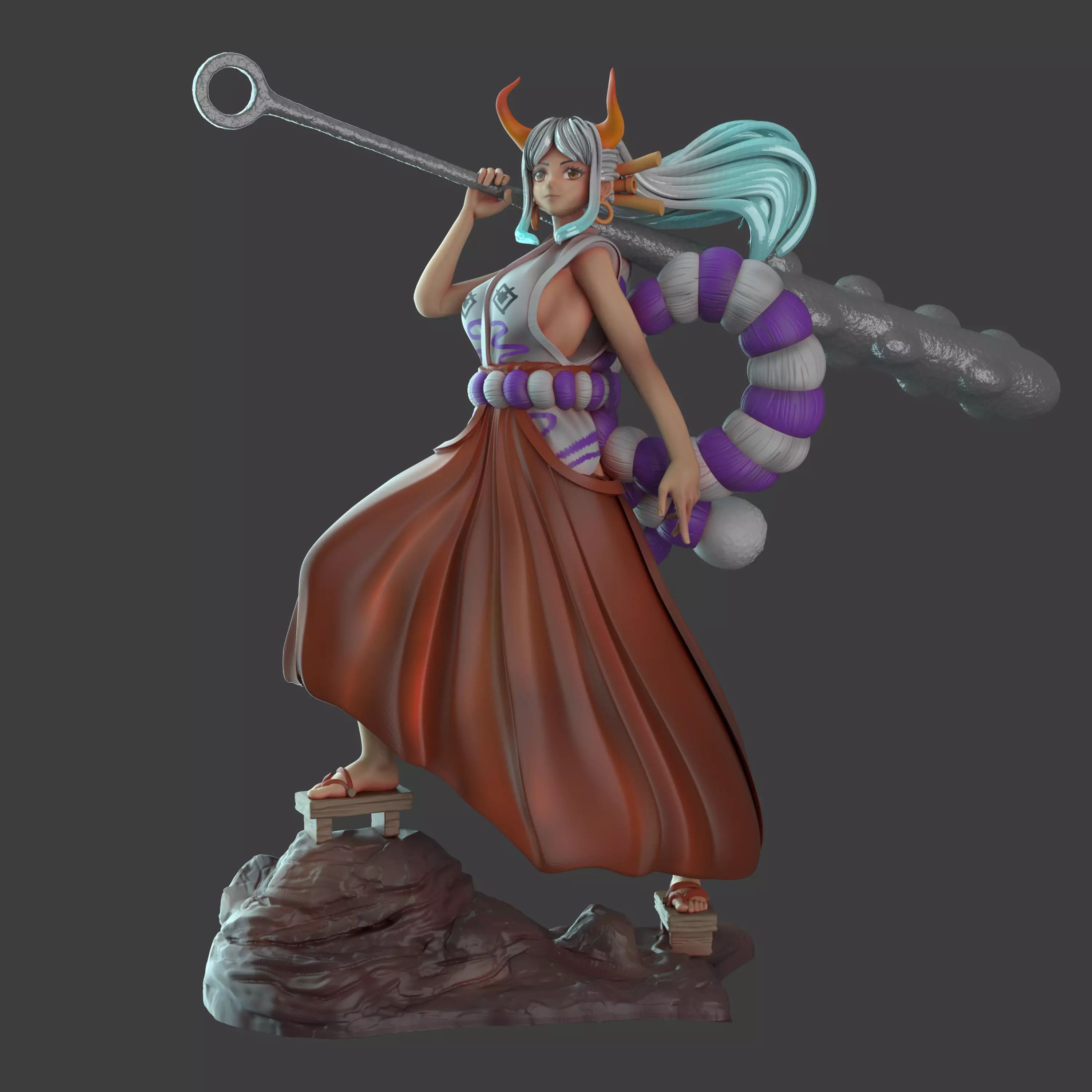 yamato from one piece 3D print model