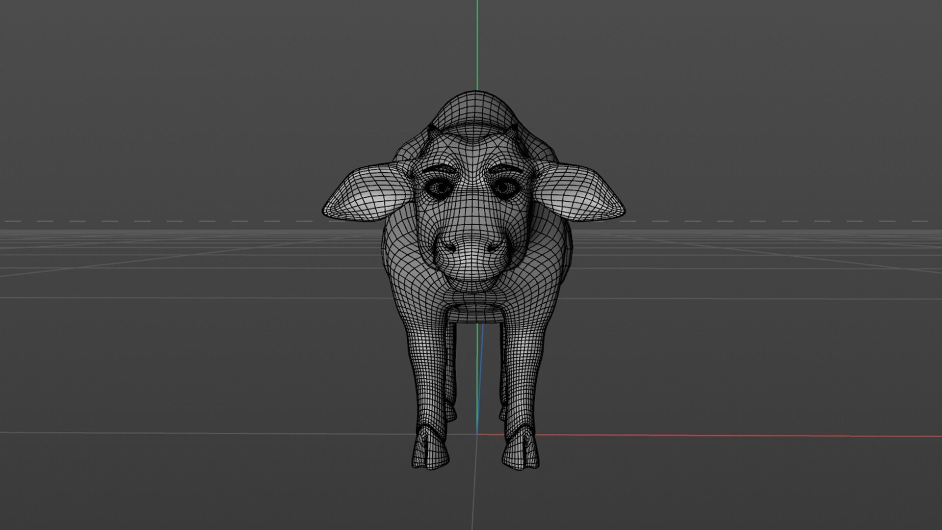 Cartoon Cow Rigged 3D model_21