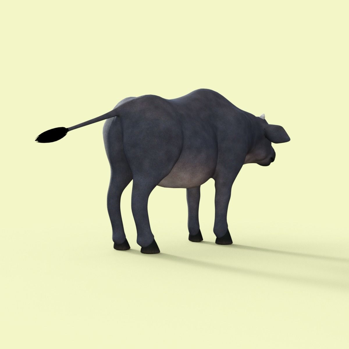 Cartoon Cow Rigged 3D model_6