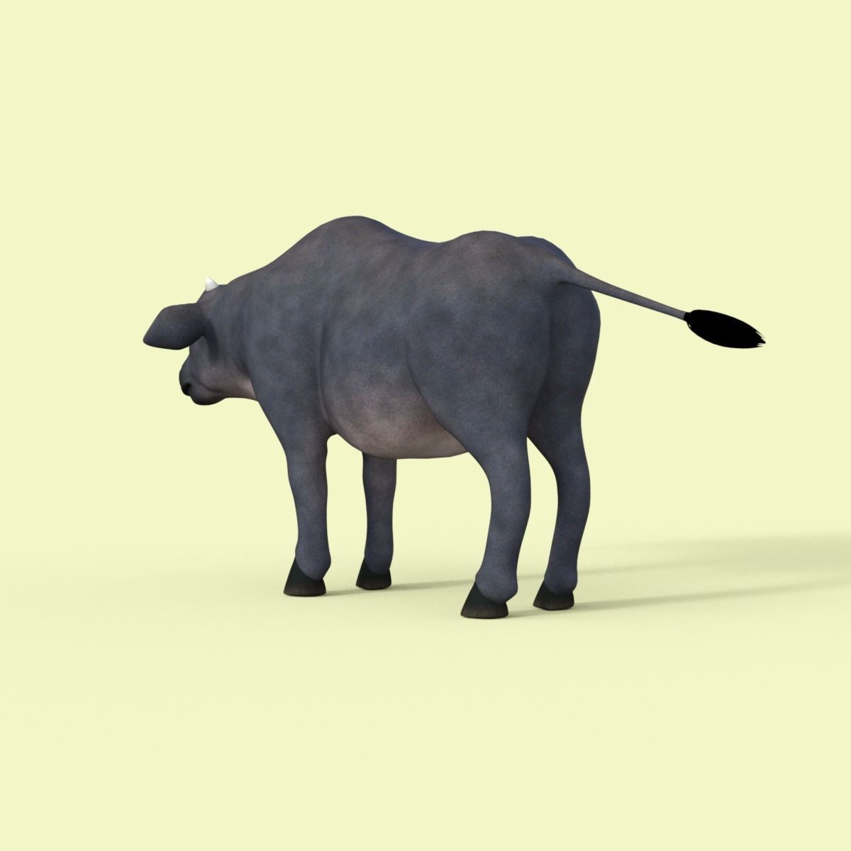 Cartoon Cow Rigged 3D model_4