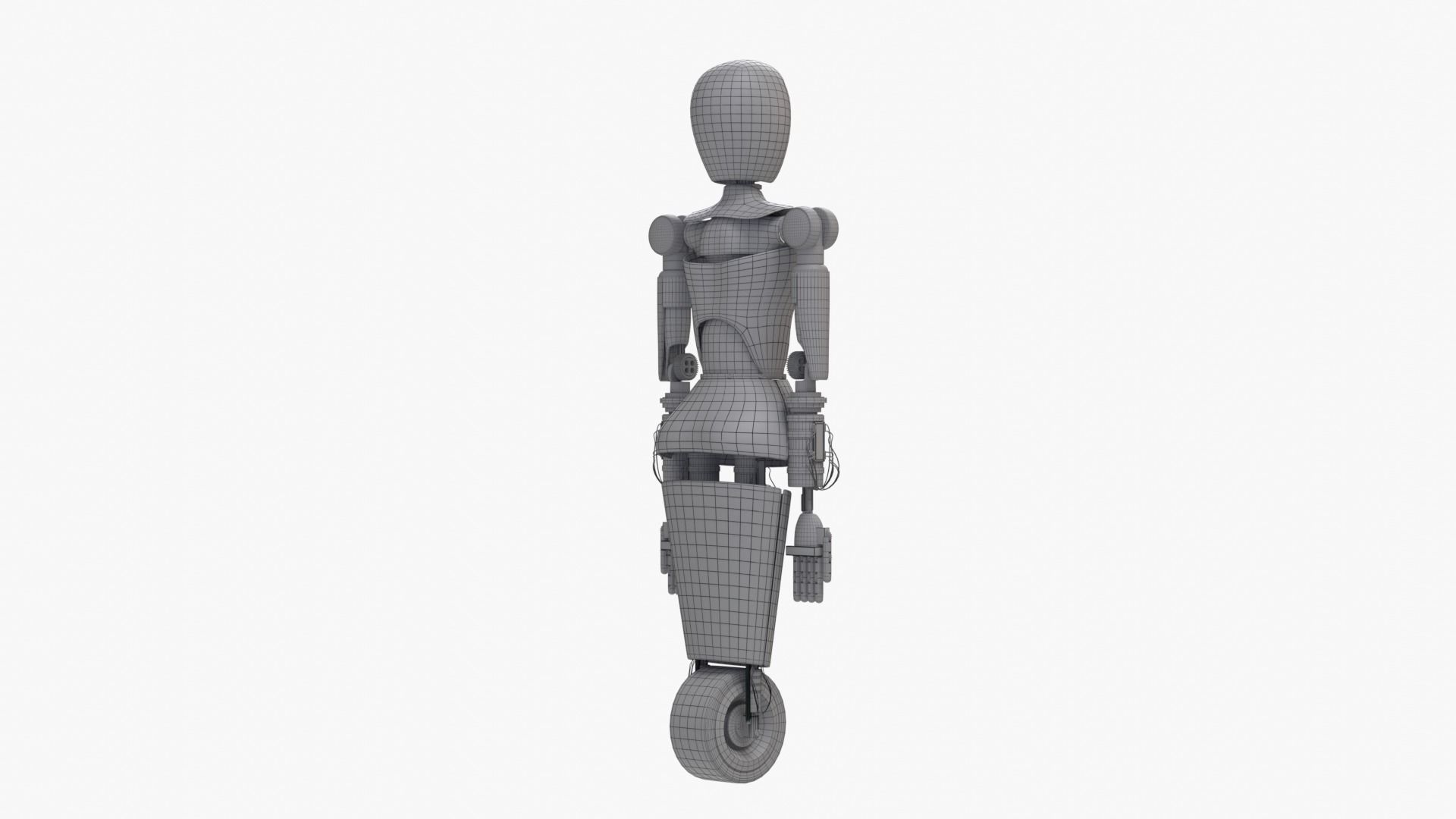 Custom Woman Robot 3D model_14