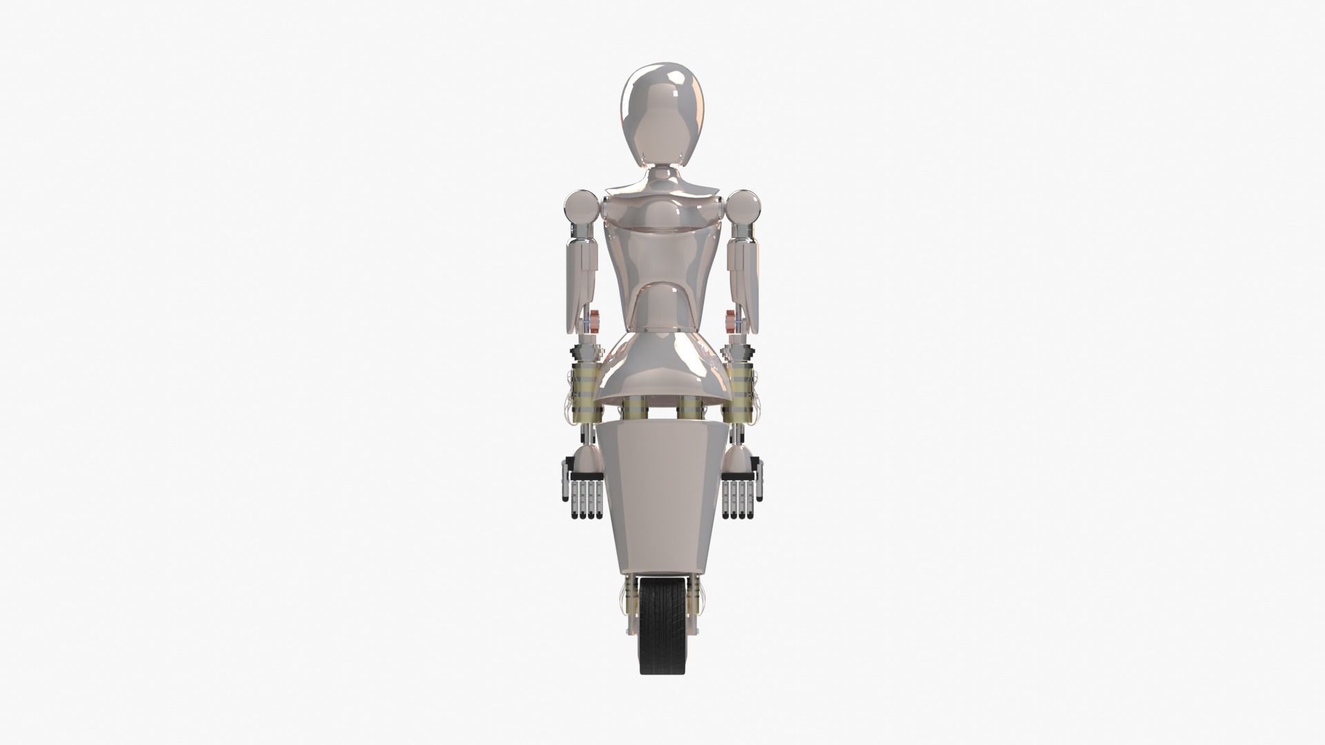 Custom Woman Robot 3D model_7