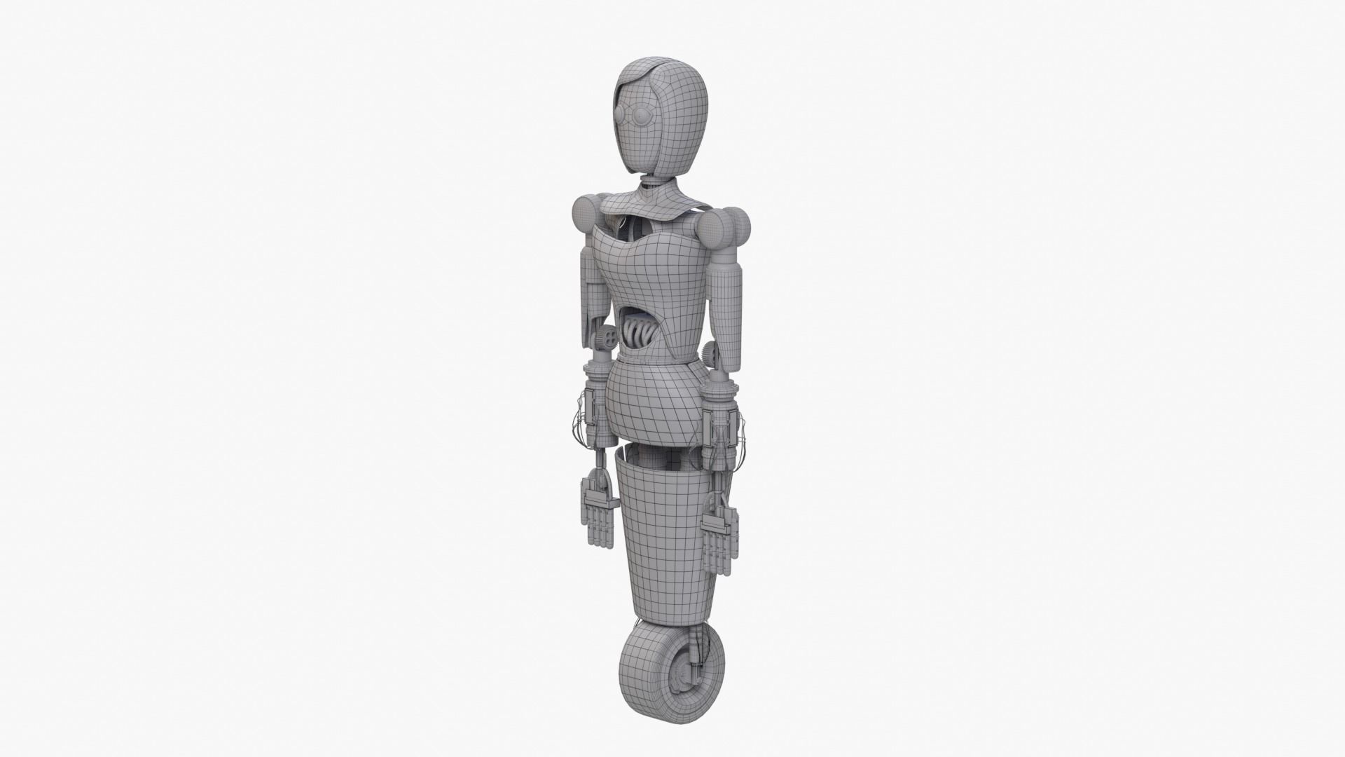 Custom Woman Robot 3D model_12