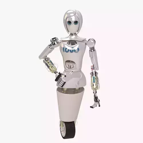 Custom Woman Robot 3D model