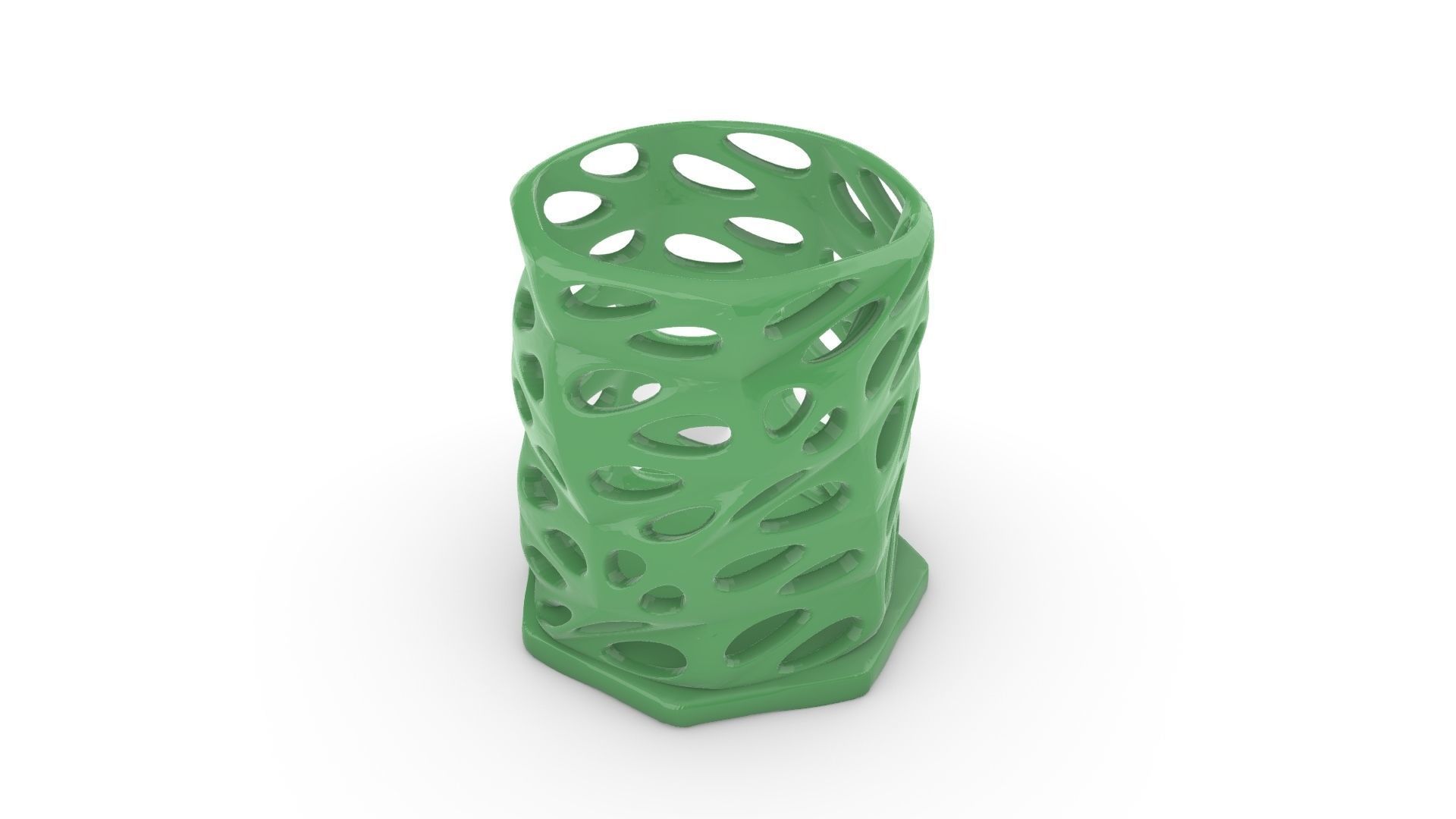 Parametric Pen Holder 3D Printable 3D print model_1