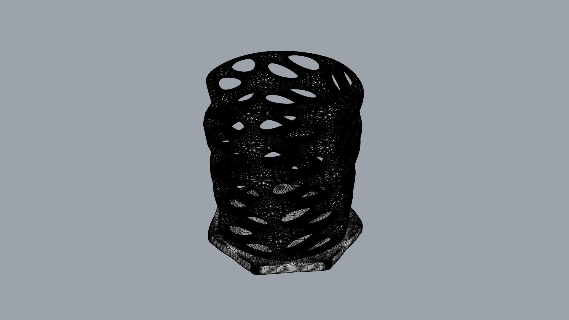 Parametric Pen Holder 3D Printable 3D print model_6