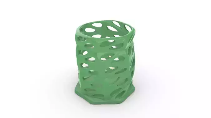 Parametric Pen Holder 3D Printable