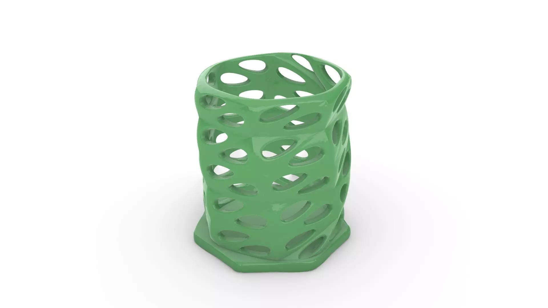 Parametric Pen Holder 3D Printable 3D print model_0