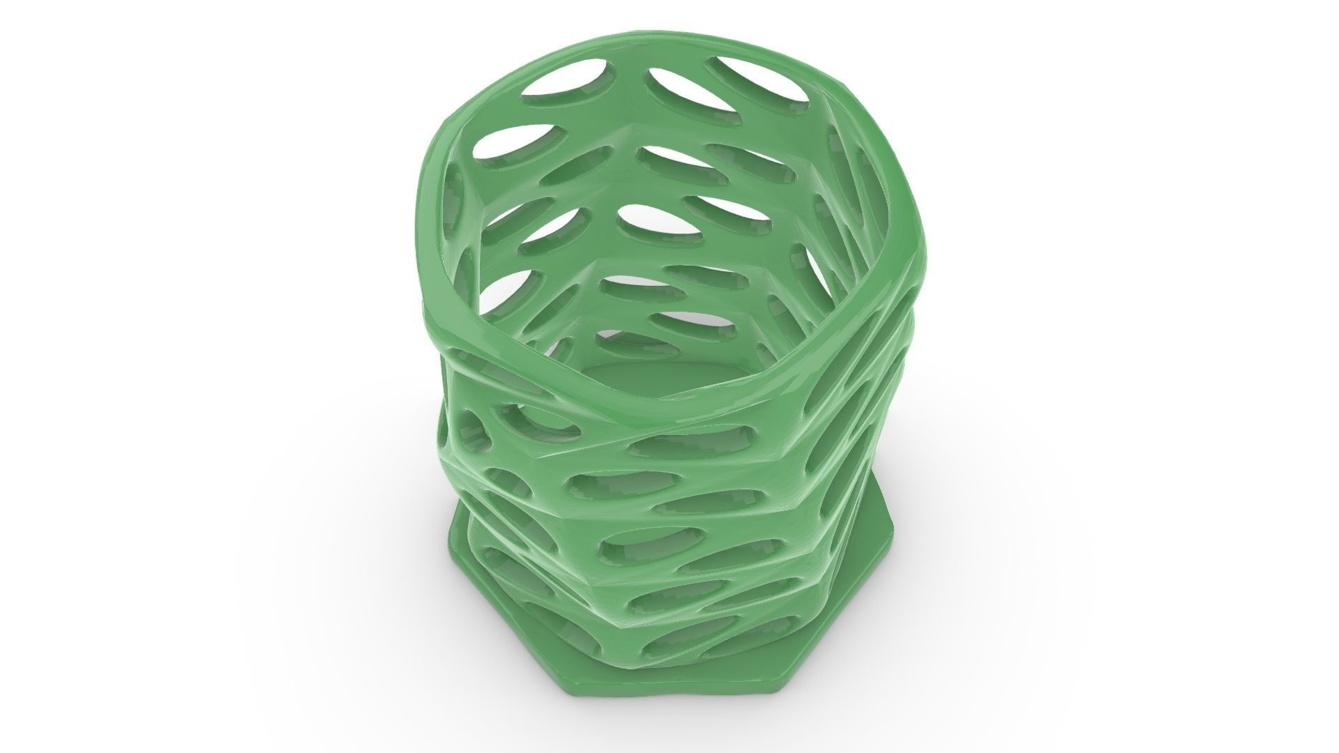 Parametric Pen Holder 3D Printable 3D print model_4