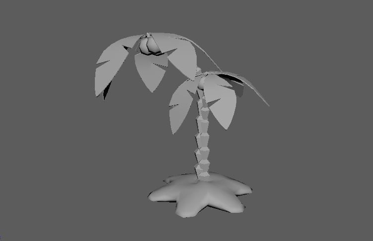 tree model palm Low-poly 3D model_8