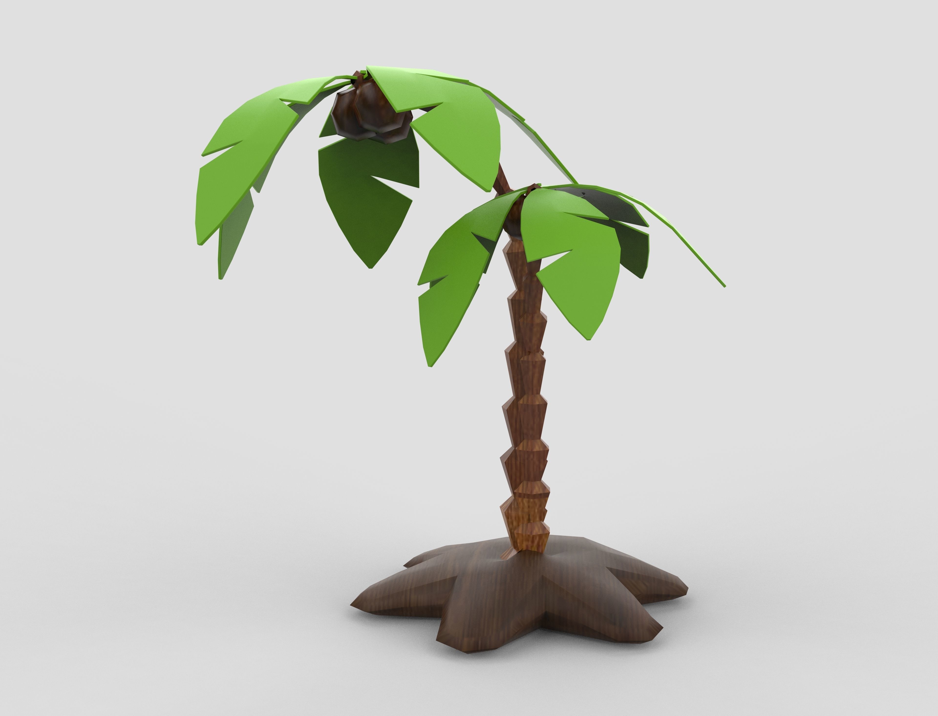 tree model palm Low-poly 3D model_5