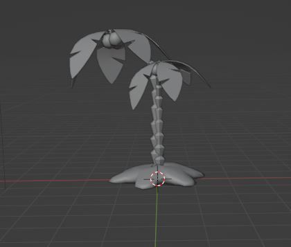tree model palm Low-poly 3D model_6