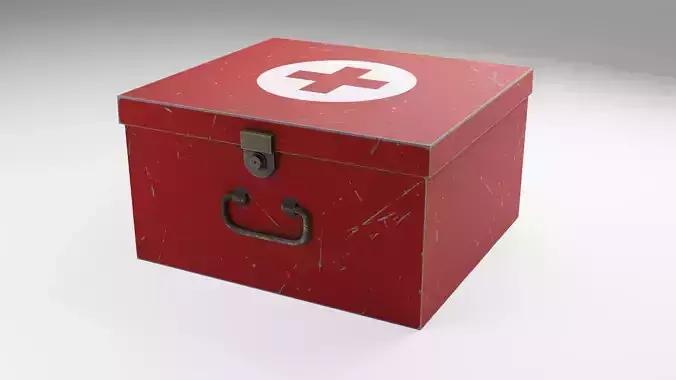 Medic Case - First Aid Kit - PBR Low-poly 3D model Medic Case - First Aid Kit - PBR Low-poly 3D model