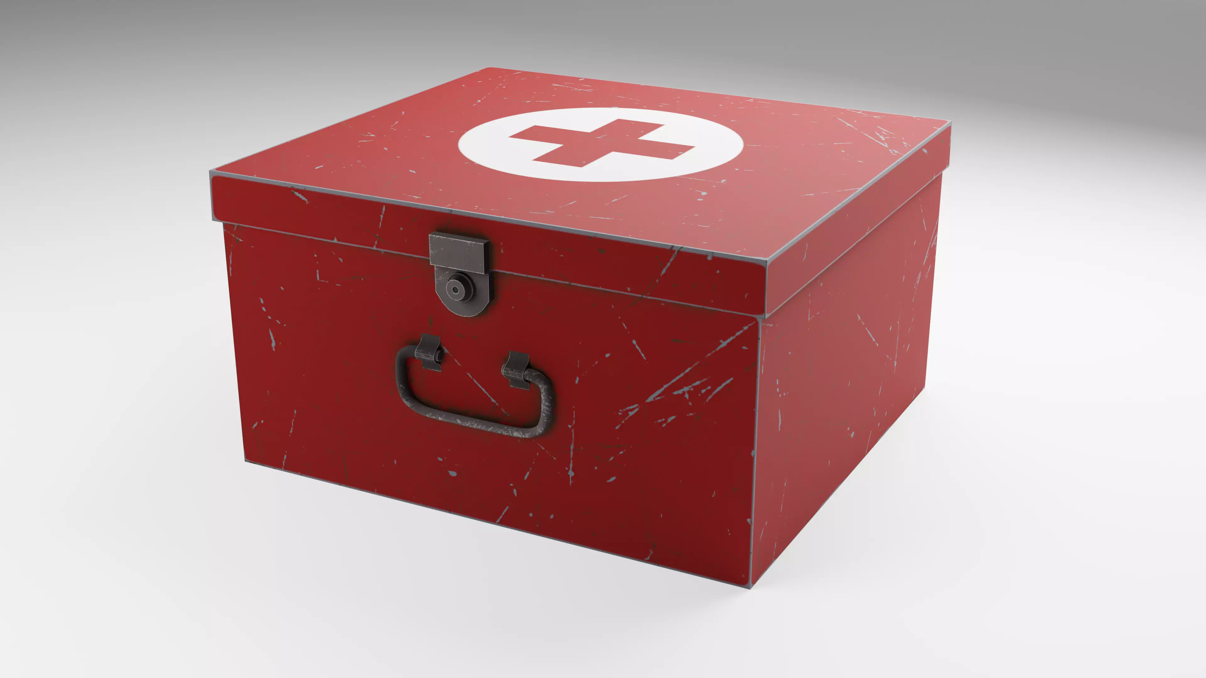 Medic Case - First Aid Kit - PBR Low-poly 3D model_0