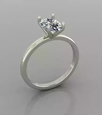 Ring Solitaire 3D print model