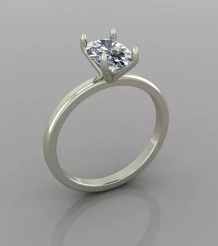 Ring Solitaire 3D print model 3D print model