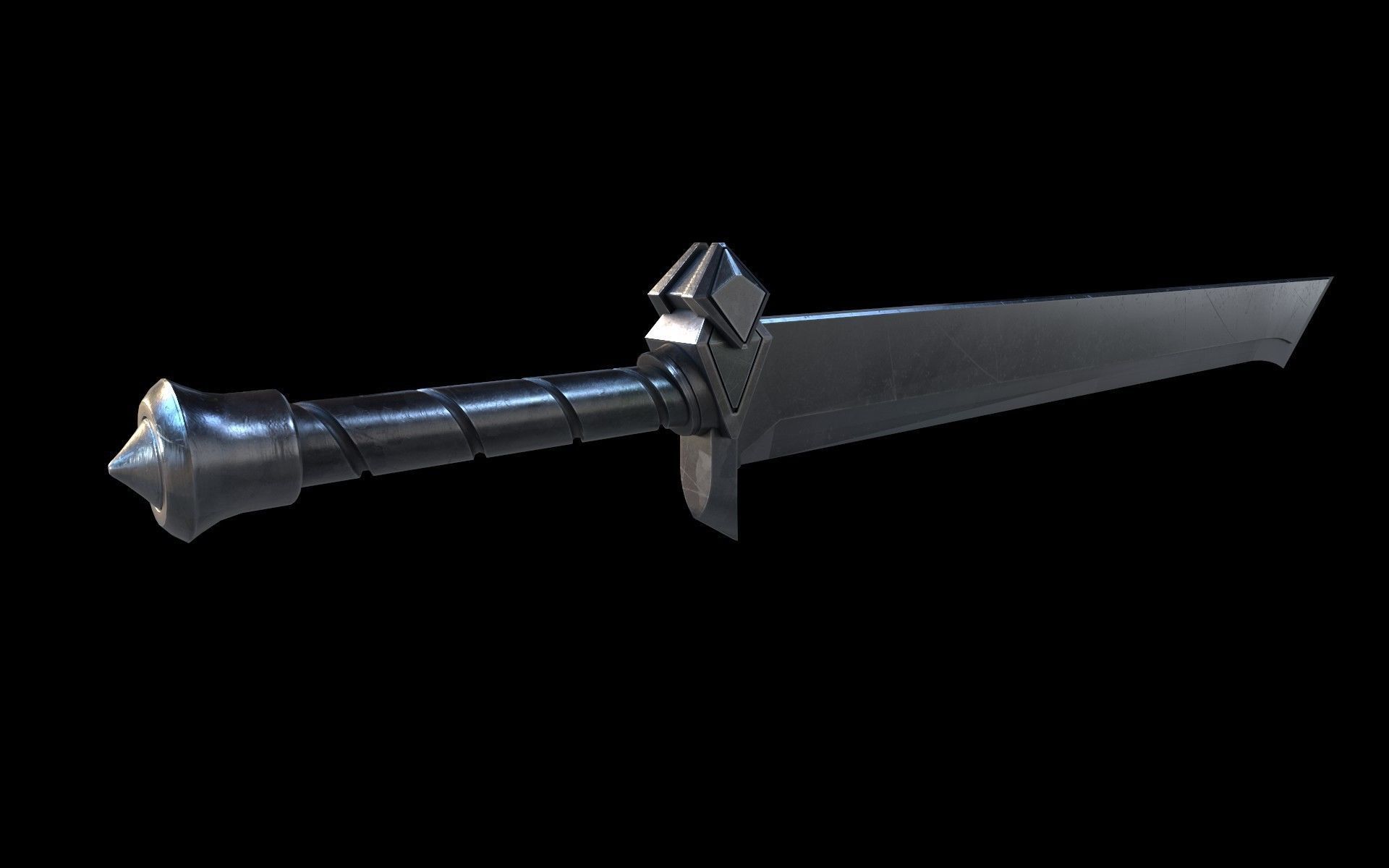 Sword Low-poly 3D model_1