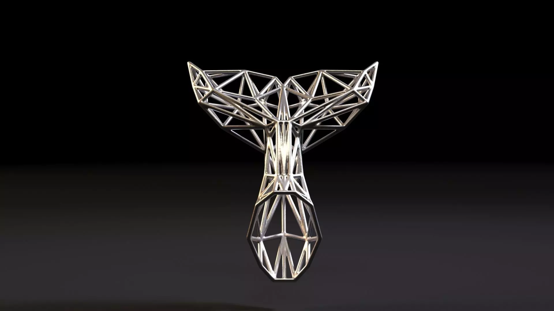 Whale tail 3D print model