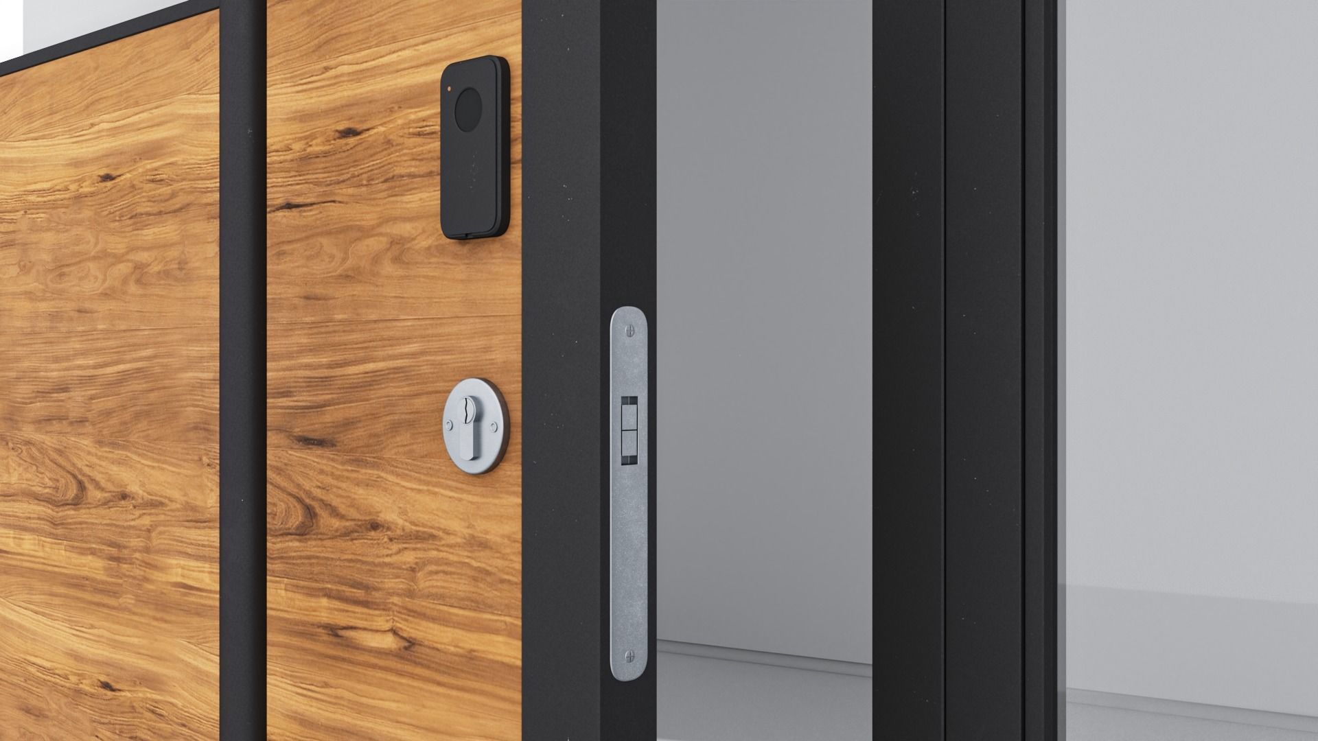 Aluminium door 67 3D model_4