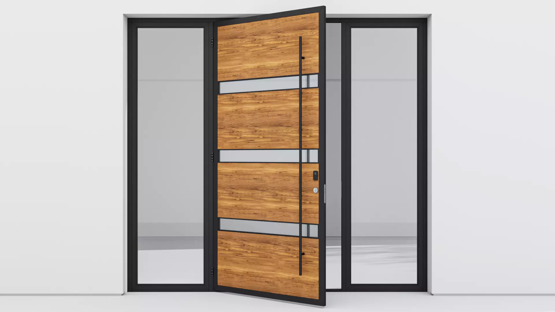 Aluminium door 67 3D model_0