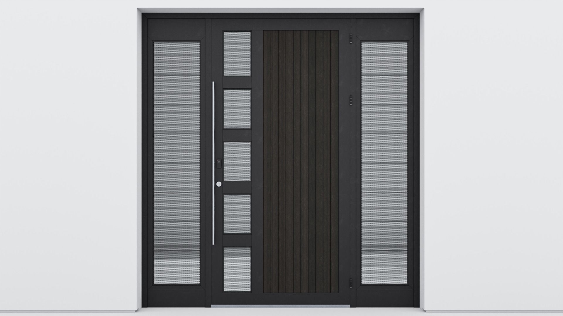 Aluminium door 68 3D model_1