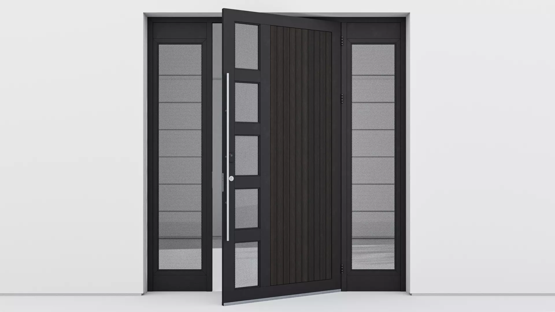 Aluminium door 68 3D model_0